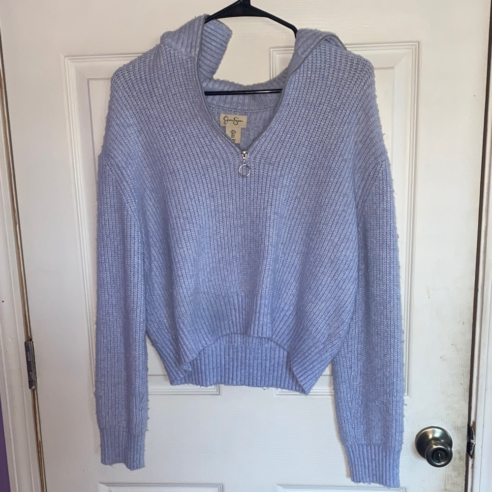 Jessica Simpson blue Hooded Sweater